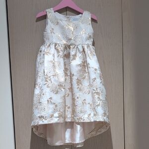 Gymboree Gold and Cream Girl Dress - 3T